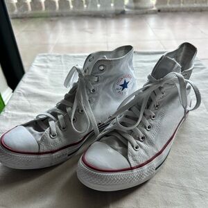 Converse White High-Top Sneakers